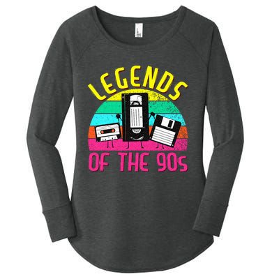 90s Party Outfit For Women & Men 90s Costume Legends 90s Women's Perfect Tri Tunic Long Sleeve Shirt