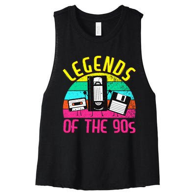 90s Party Outfit For Women & Men 90s Costume Legends 90s Women's Racerback Cropped Tank