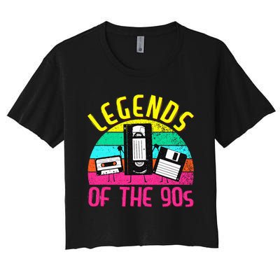 90s Party Outfit For Women & Men 90s Costume Legends 90s Women's Crop Top Tee