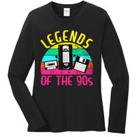 90s Party Outfit For Women & Men 90s Costume Legends 90s Ladies Long Sleeve Shirt