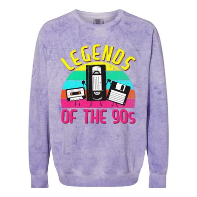 90s Party Outfit For Women &  90S Costume Legends 90s Colorblast Crewneck Sweatshirt