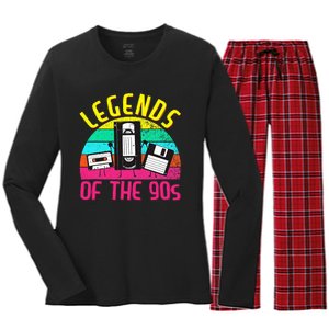 90s Party Outfit For Women &  90S Costume Legends 90s Women's Long Sleeve Flannel Pajama Set 