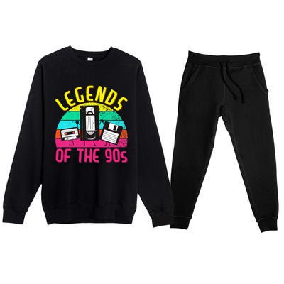 90s Party Outfit For Women &  90S Costume Legends 90s Premium Crewneck Sweatsuit Set