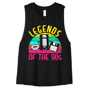 90s Party Outfit For Women &  90S Costume Legends 90s Women's Racerback Cropped Tank