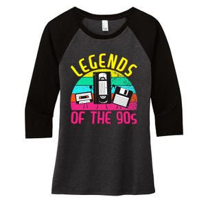 90s Party Outfit For Women &  90S Costume Legends 90s Women's Tri-Blend 3/4-Sleeve Raglan Shirt