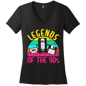 90s Party Outfit For Women &  90S Costume Legends 90s Women's V-Neck T-Shirt