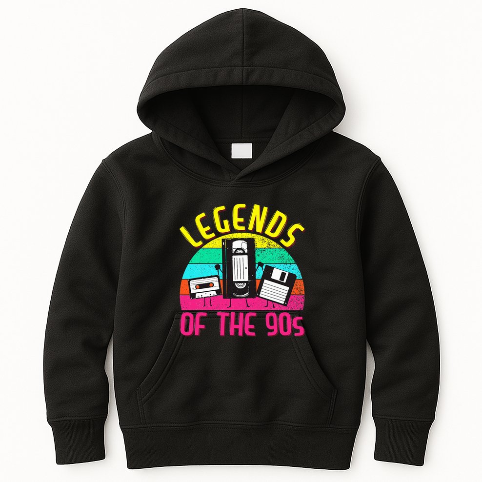 90s Party Outfit For Women &  90S Costume Legends 90s Kids Hoodie