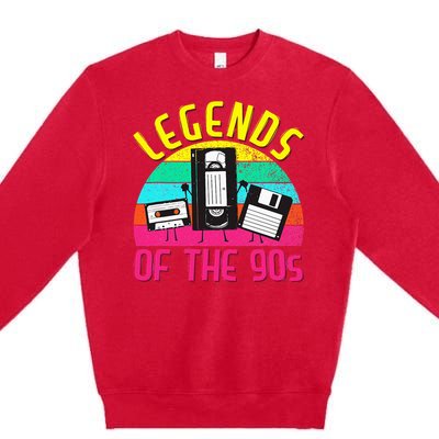 90s Party Outfit For Women &  90S Costume Legends 90s Premium Crewneck Sweatshirt