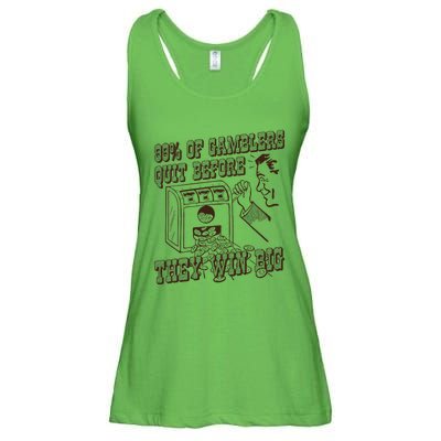 99 Percent Of Gamblers Quit Before They Win Big Ladies Essential Flowy Tank