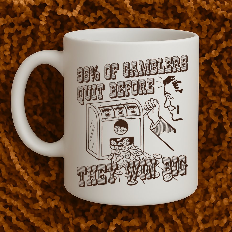 99 Percent Of Gamblers Quit Before They Win Big Mug