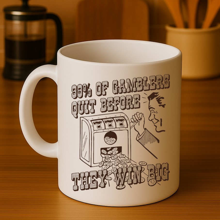 99 Percent Of Gamblers Quit Before They Win Big Mug