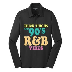 90s R&B Artist Funny R And B Silk Touch Performance Long Sleeve Polo