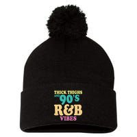90s R&B Artist Funny R And B Pom Pom 12in Knit Beanie