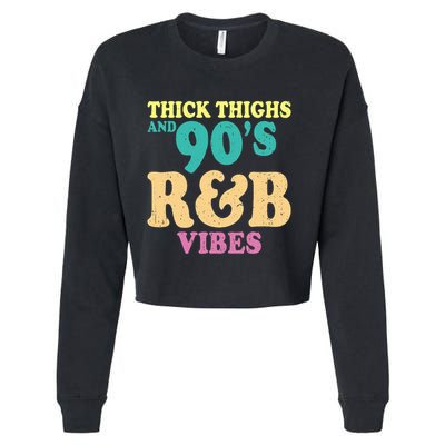 90s R&B Artist Funny R And B Cropped Pullover Crew