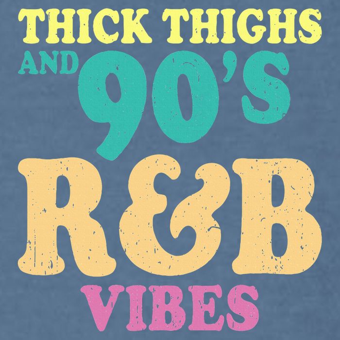 90s R&B Artist Funny R And B Garment-Dyed Sweatshirt