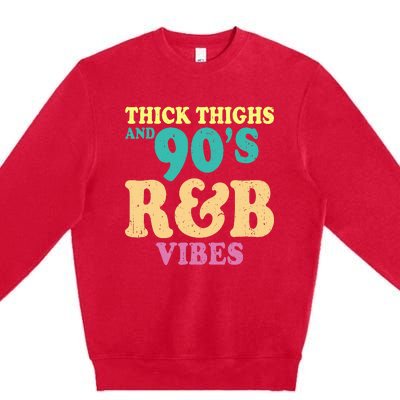 90s R&B Artist Funny R And B Premium Crewneck Sweatshirt