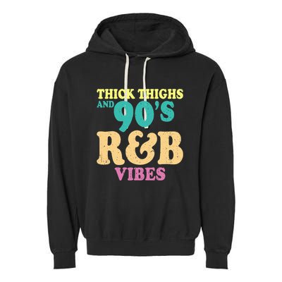 90s R&B Artist Funny R And B Garment-Dyed Fleece Hoodie