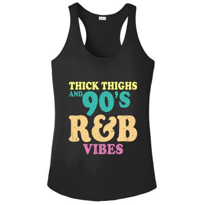 90s R&B Artist Funny R And B Ladies PosiCharge Competitor Racerback Tank