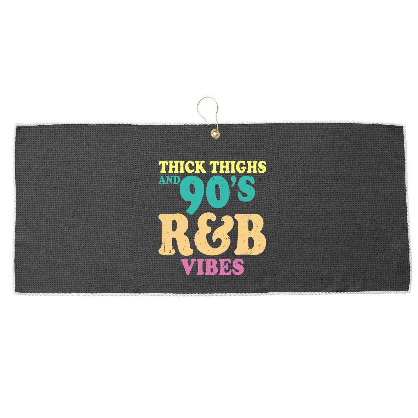 90s R&B Artist Funny R And B Large Microfiber Waffle Golf Towel