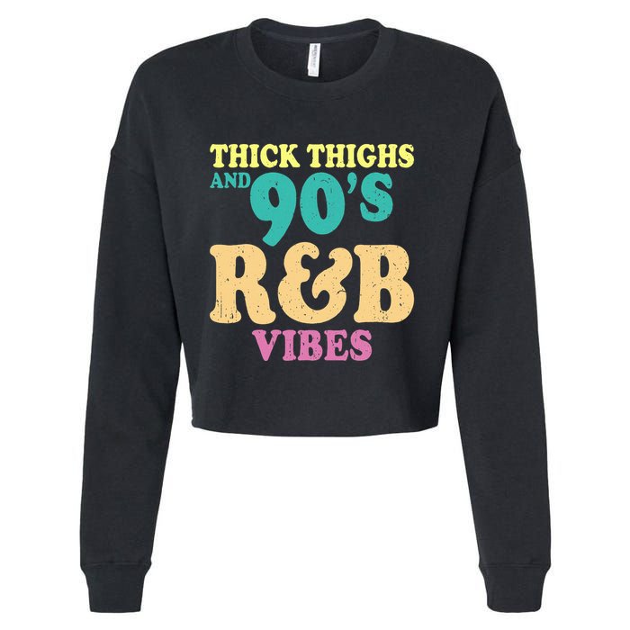 90s R&B Artist Funny R And B Cropped Pullover Crew