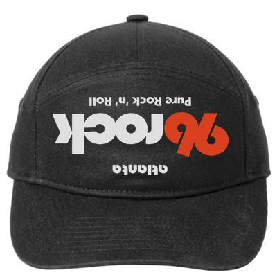 96 Rock Atlanta Upside Down Dark 7-Panel Snapback Hat