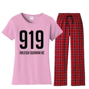 919 Raleigh Durham Nc North Carolina Women's Flannel Pajama Set