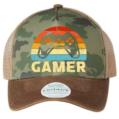 90's Retro Gamer Geeky Gamer Game Controller Video Game Lover Legacy Tie Dye Trucker Hat