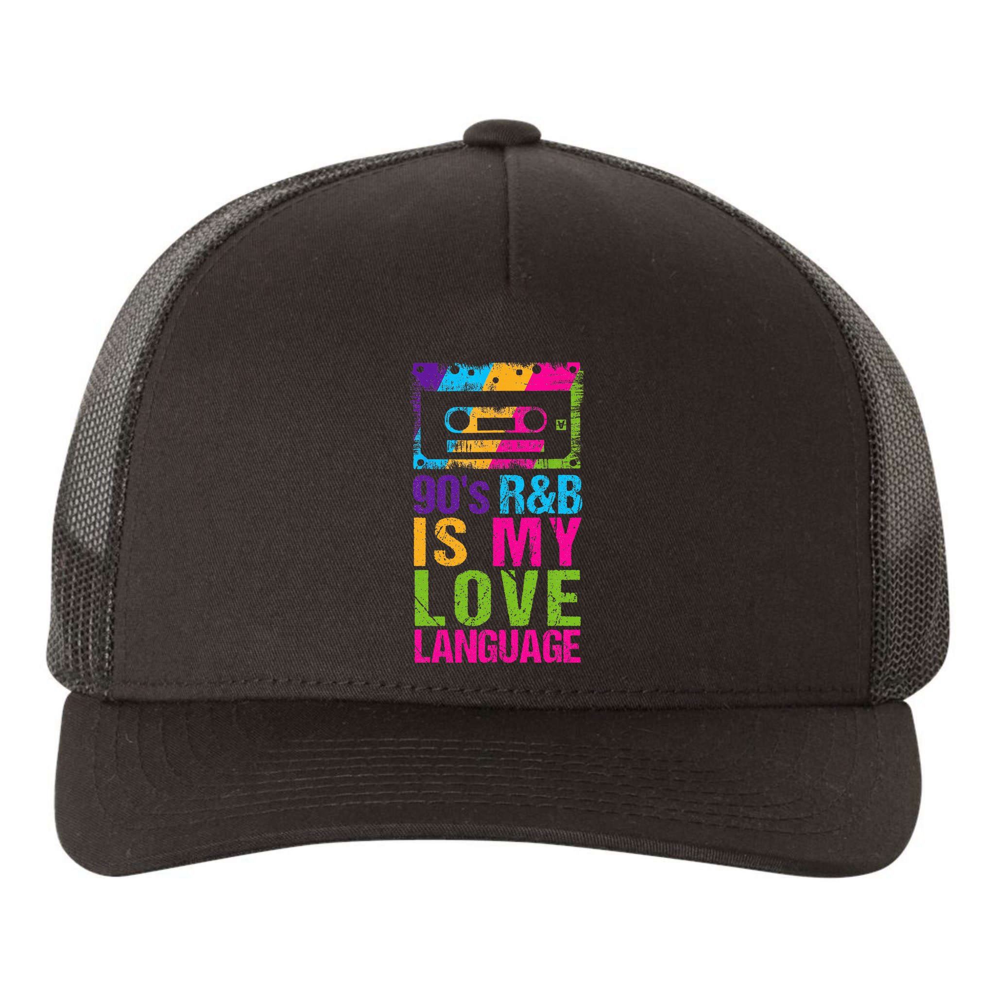90S R&B Is My Love Language Music Yupoong Adult 5-Panel Trucker Hat