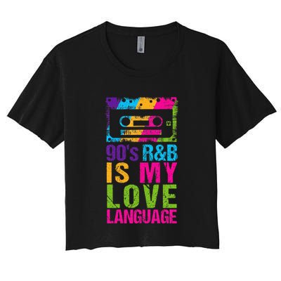 90S R&B Is My Love Language Music Crop Top