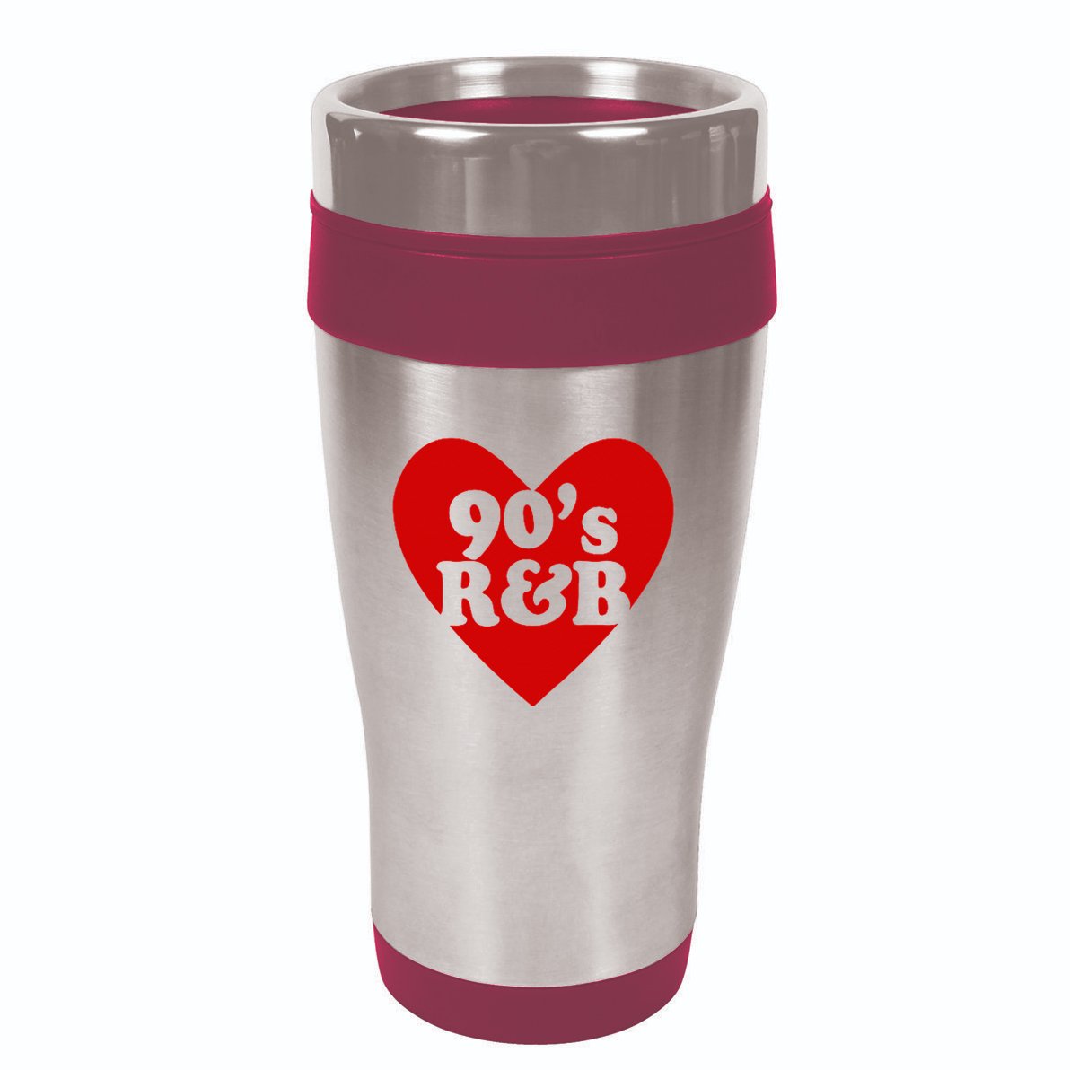 90S R&B Love Heart Rnb Music 16oz Travel Tumbler
