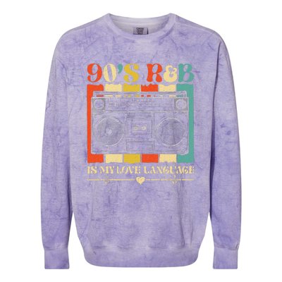 90s R&B Music Colorblast Crewneck Sweatshirt