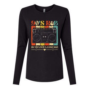 90s R&B Music Womens Cotton Relaxed Long Sleeve T-Shirt