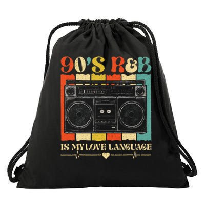 90s R&B Music Drawstring Bag