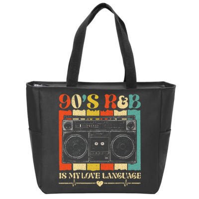 90s R&B Music Zip Tote Bag