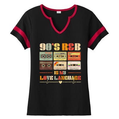 90S R&B Music Rnb Lover Ladies Halftime Notch Neck Tee