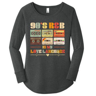 90S R&B Music Rnb Lover Women's Perfect Tri Tunic Long Sleeve Shirt