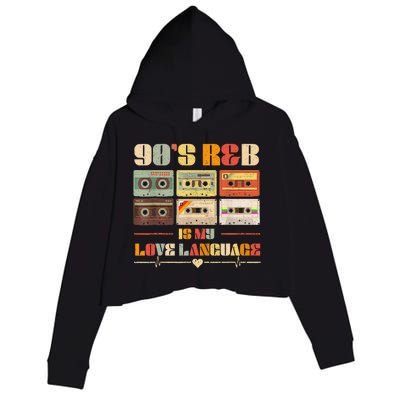 90S R&B Music Rnb Lover Crop Fleece Hoodie