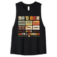 90S R&B Music Rnb Lover Women's Racerback Cropped Tank