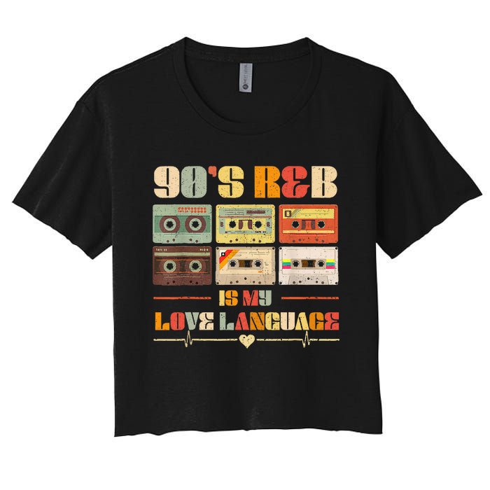 90S R&B Music Rnb Lover Women's Crop Top Tee