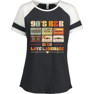 90S R&B Music Rnb Lover Enza Ladies Jersey Colorblock Tee