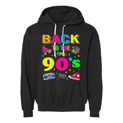 90s Retro Motto I Love 90's Garment-Dyed Fleece Hoodie