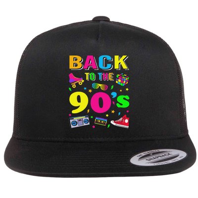 90s Retro Motto I Love 90's Flatbill Hat