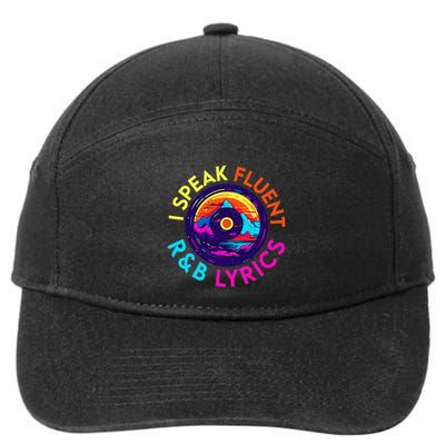 90S R&B Music L Rnb Lover Rhythm And Blues 7-Panel Snapback Hat