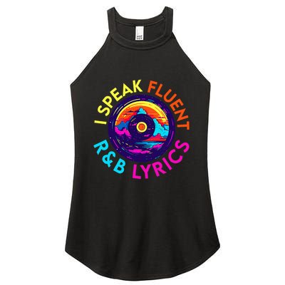 90S R&B Music L Rnb Lover Rhythm And Blues Women's Perfect Tri Rocker Tank