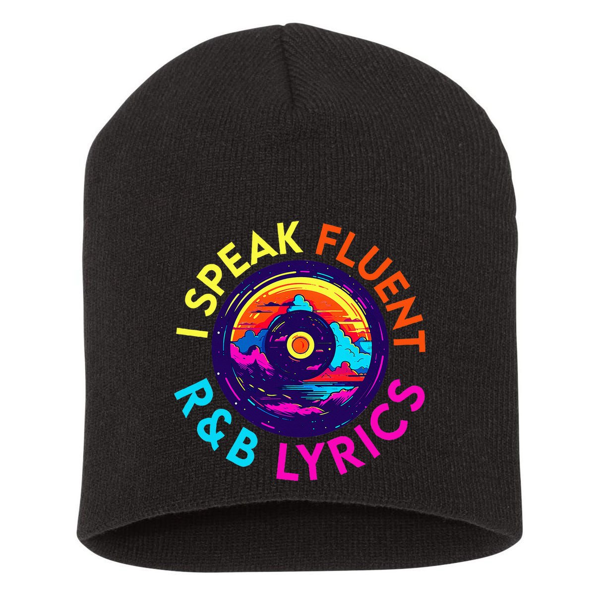 90S R&B Music L Rnb Lover Rhythm And Blues Short Acrylic Beanie