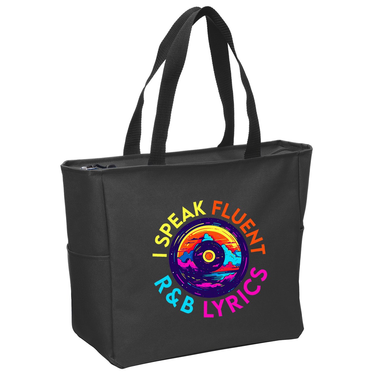 90S R&B Music L Rnb Lover Rhythm And Blues Zip Tote Bag
