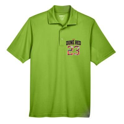 90s Retro Number 23 Dune Red 13s Matching Men's Origin Performance Pique Polo