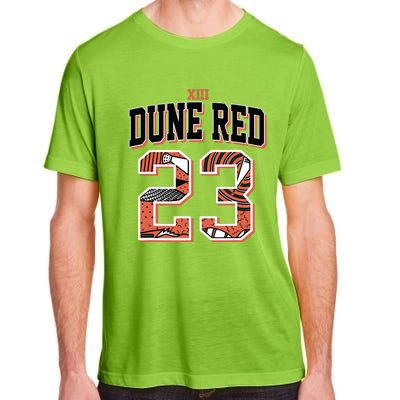 90s Retro Number 23 Dune Red 13s Matching Adult ChromaSoft Performance T-Shirt