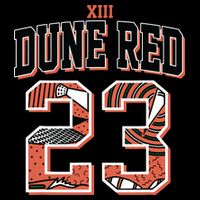 90s Retro Number 23 Dune Red 13s Matching Button