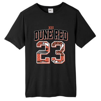 90s Retro Number 23 Dune Red 13s Matching Tall Fusion ChromaSoft Performance T-Shirt